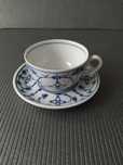 Filiżanka z podstawką MOKKA Schonwald Indisch Blau porcelana stara