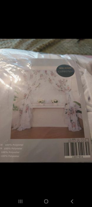 Firanka w rôże 250x400