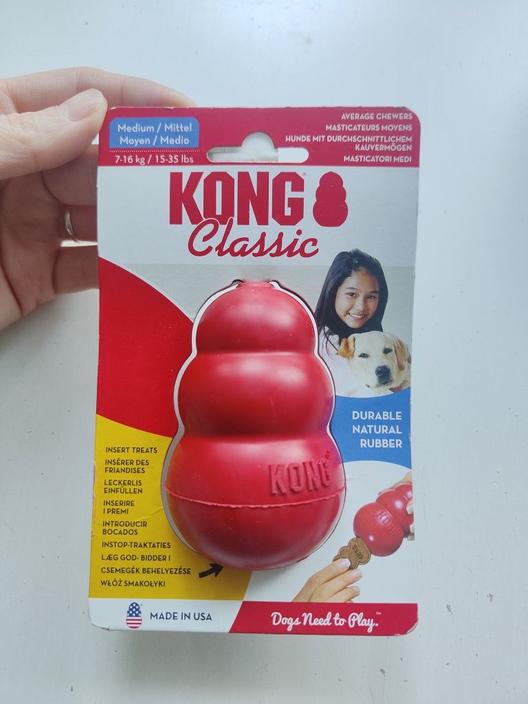 Zabawka na przysmaki dla psa Kong Classic M 7-16kg B842