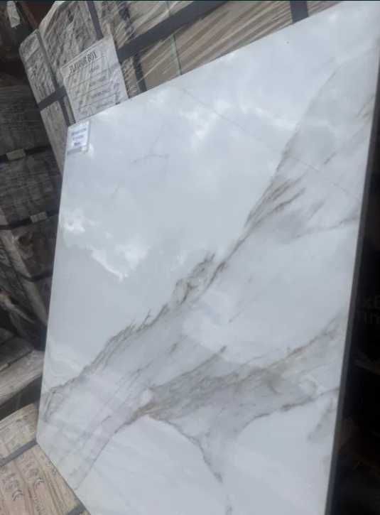 Płytka 60x60 gresowa ceramiczna Statuario poler szkliwiony