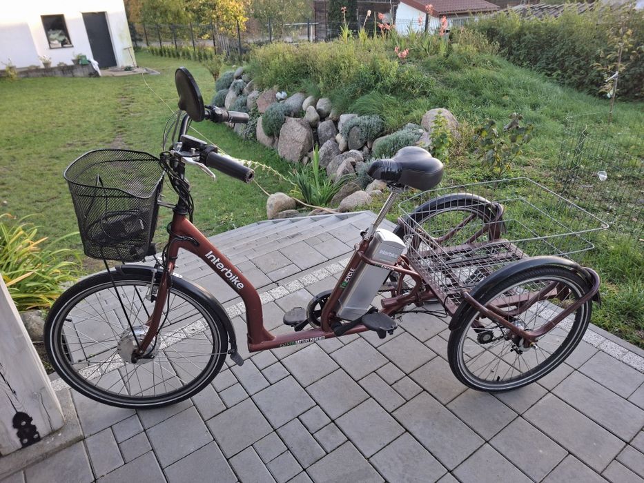 Rower trójkołowy elektryczny firmy interbike
