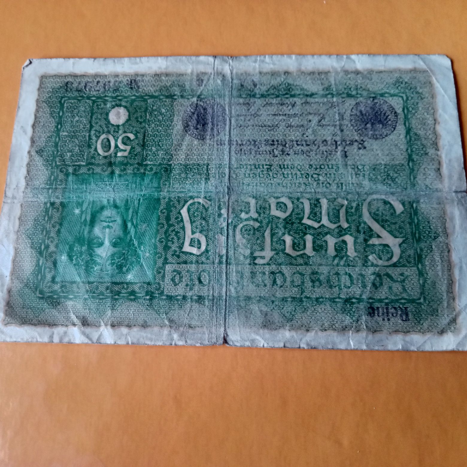 Nota 50 Mark  1919 Alemnha