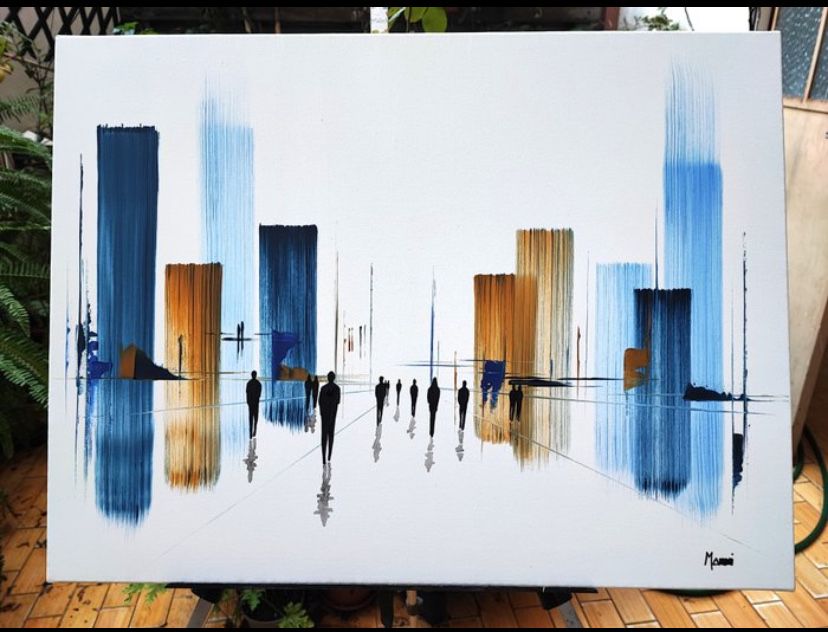 Quadro Giancarlo Marcucci - visione urbana