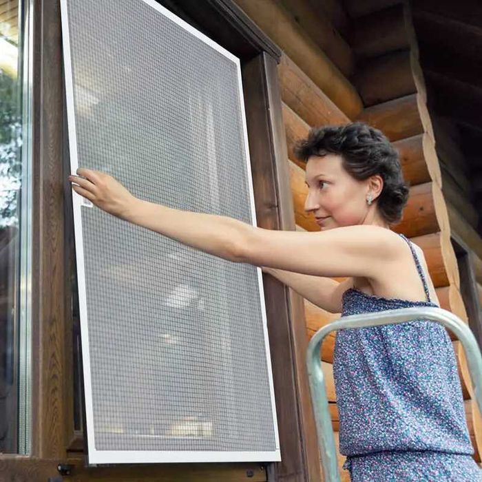 Ekran przeciwkomarowy na okno z ramką aluminiową moskitiera 80X100cm