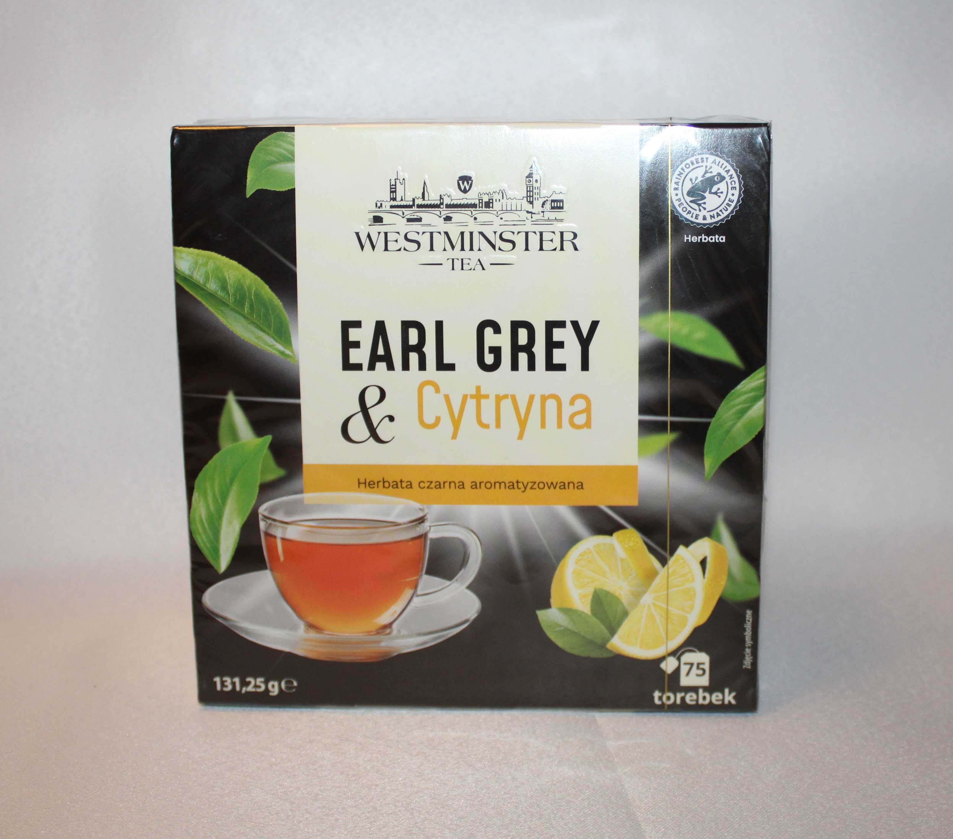 Herbata Westminster earl grey o smaku cytryny 75 t cytryna
