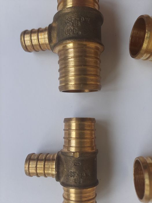 Латунь Italy 3/4", 20/16/10 мм штуцер, тройник, уголок фильтр сетчатый
