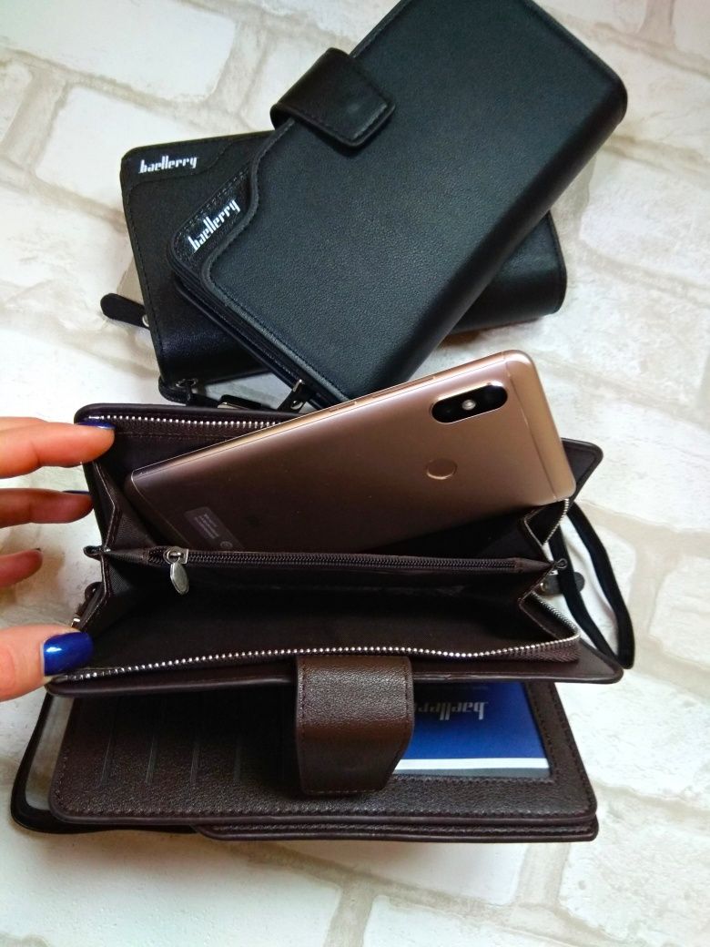 Портмоне мужское бумажник клатч Baellerry 3 модели / нож-кредитка