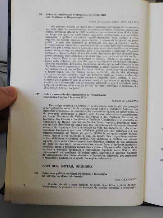 Análise Social, Revista do Gabinete de Investigações Sociais, N 57