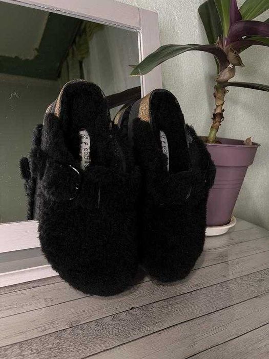 39р-25см Birkenstock boston глоги сабо оригінал хутро