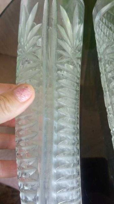 Хрустальный рог изобилия/посуда фужер бокал ваза хрусталь стакан