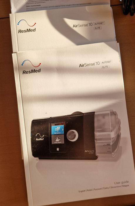 Aparat do bezdechu AirSense™ 10 z nawilżaczem i podgrzewaną rurą ResMe