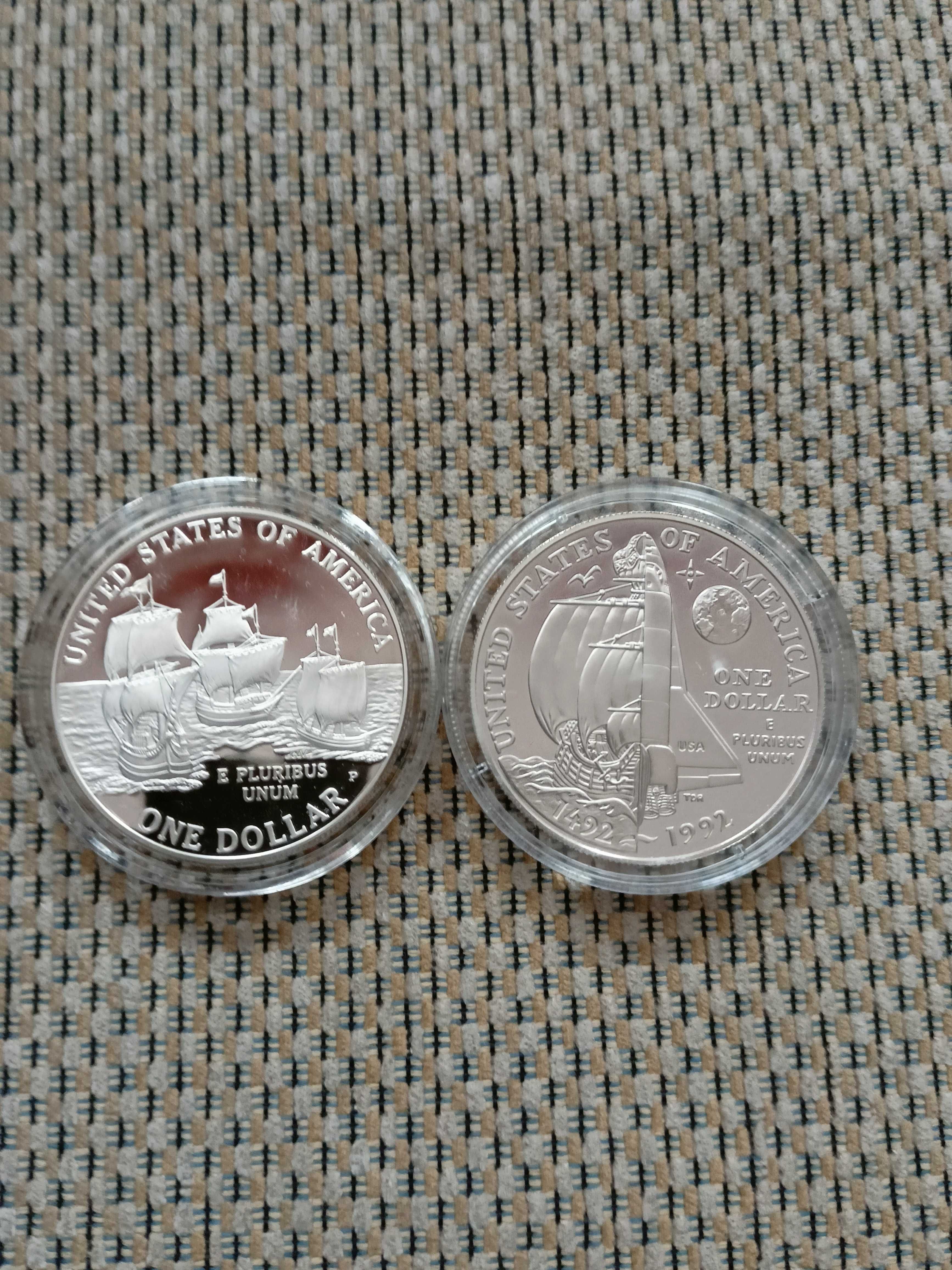 USA, Srebro, 1 Dolar-2 szt.