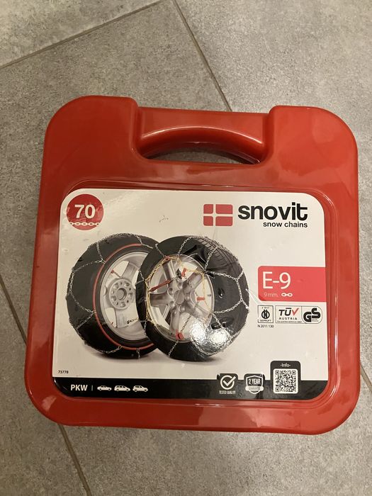 Łańcuchy śniegowe osobowe SNOVIT e9 70 nowe
