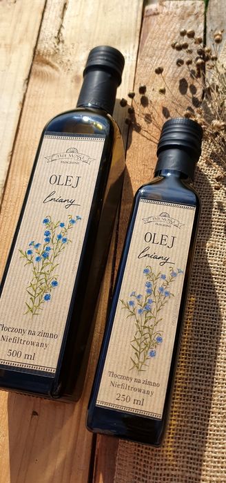 OLEJ LNIANY 500 ml Tłoczony na zamówienie