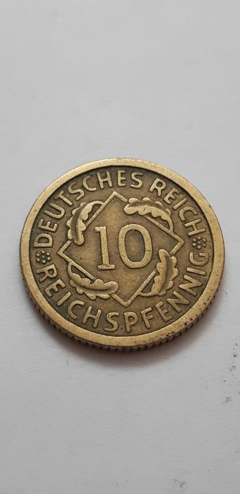Niemcy Republika Weimarska - 10 fenigów, pfennig 1935 - mennica D