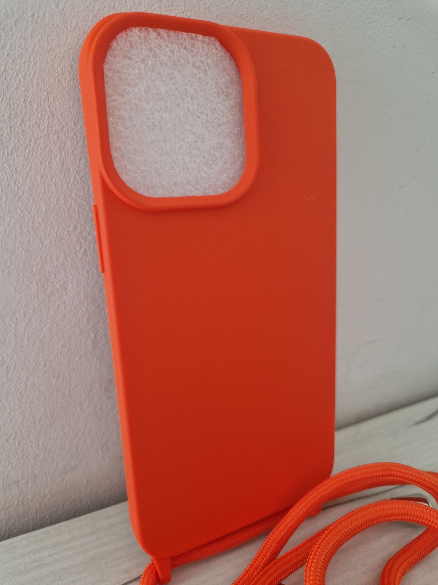 Strap Silicone Case do Iphone 14 Pro Max wzór 1 pomarańczowy