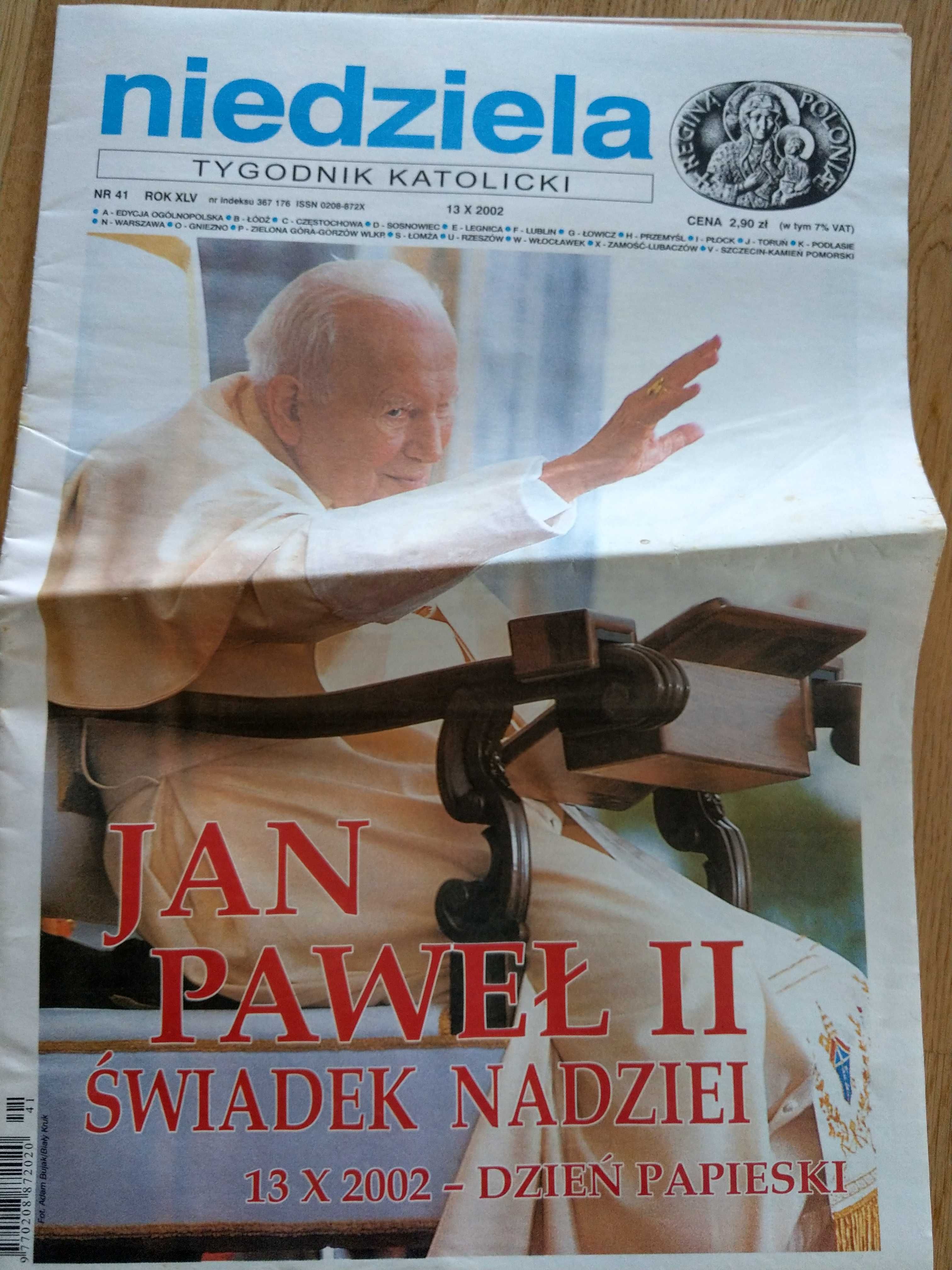 Tygodnik Niedziela archiwalne egzemplarze