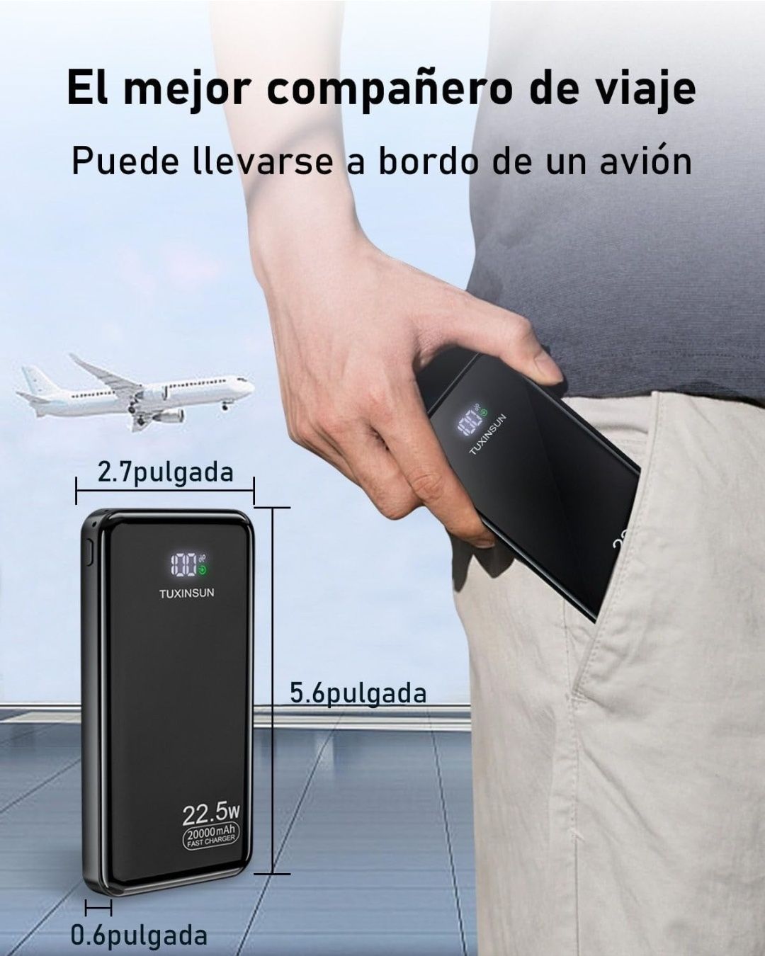 Powerbank 20.000 mah 22.5W novo