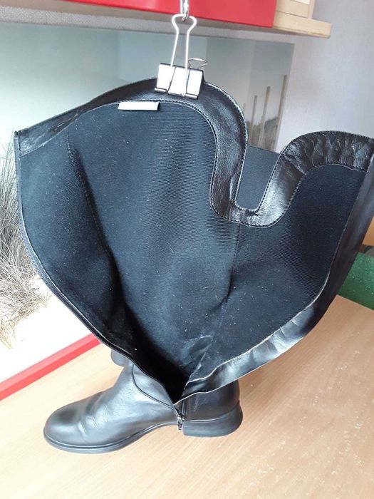 Kozaczki damskie wysokie -skóra, Tamaris 40