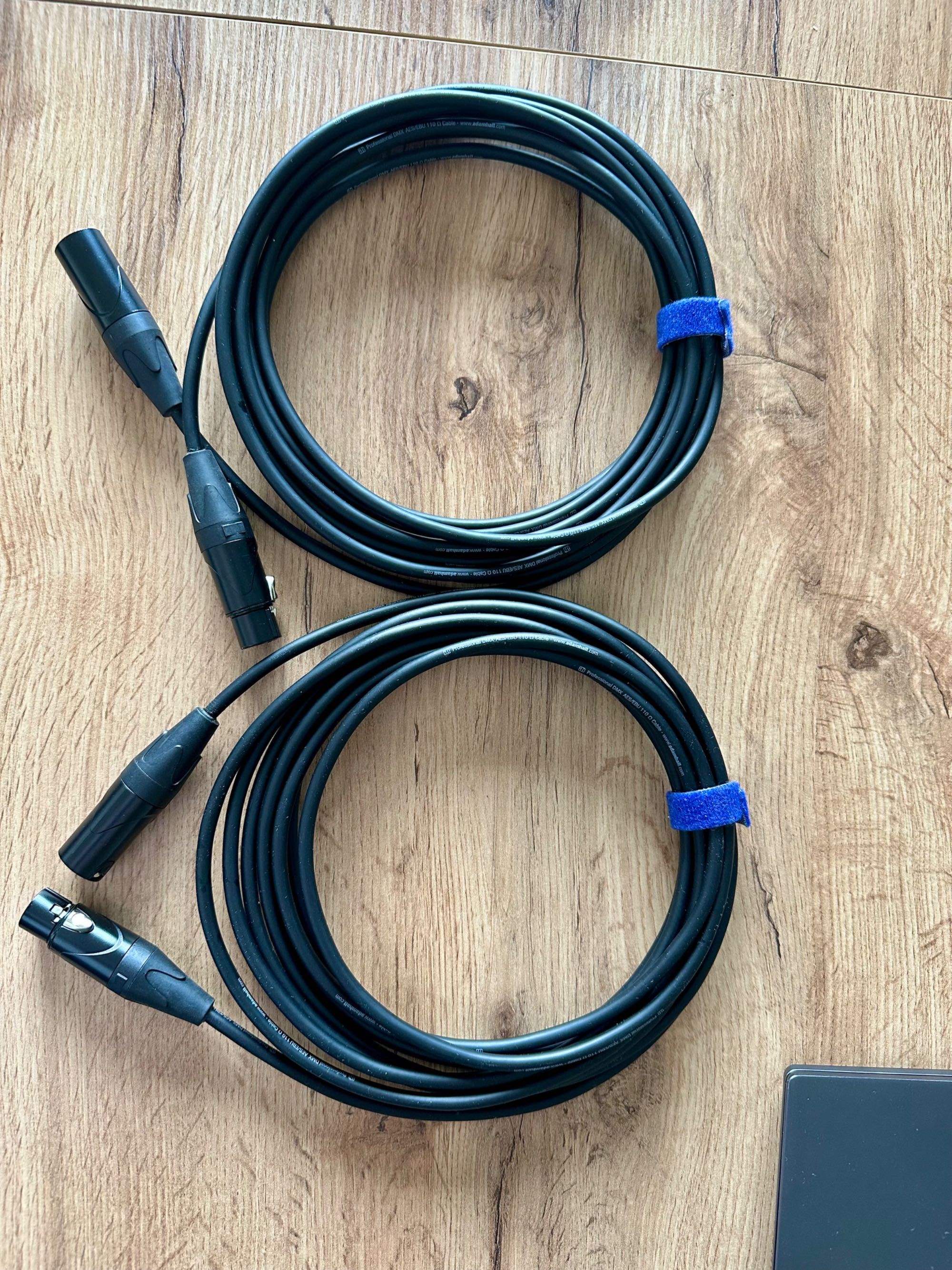 Kabel DMX XLR 5 metrów - 2 sztuki Adam Hall dmx aes EBU 110 ohm