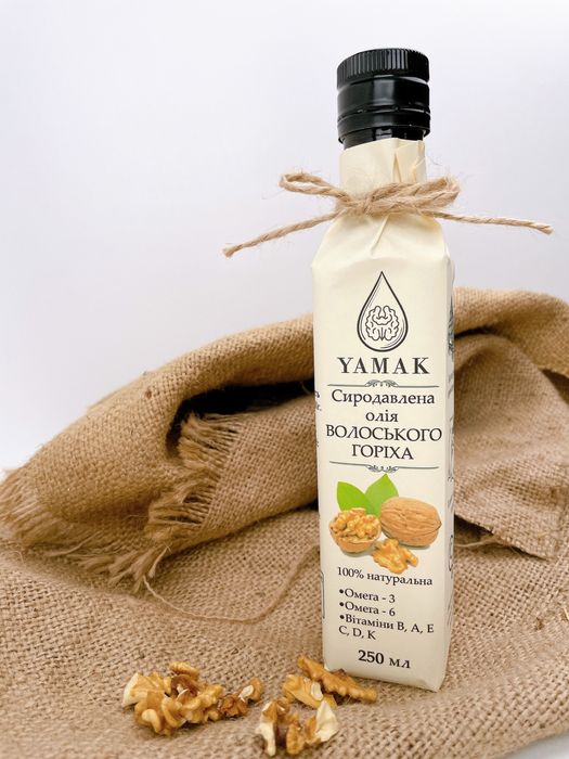 Сиродавлена Олія YAMAK Лляна, Гарбузова, Кунжутна,Чорний Кмин,Горіхова
