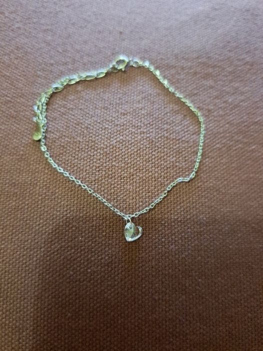 Pulseira em prata com cristal