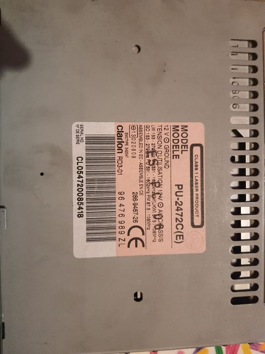 Autorádio Clarion carro dvd