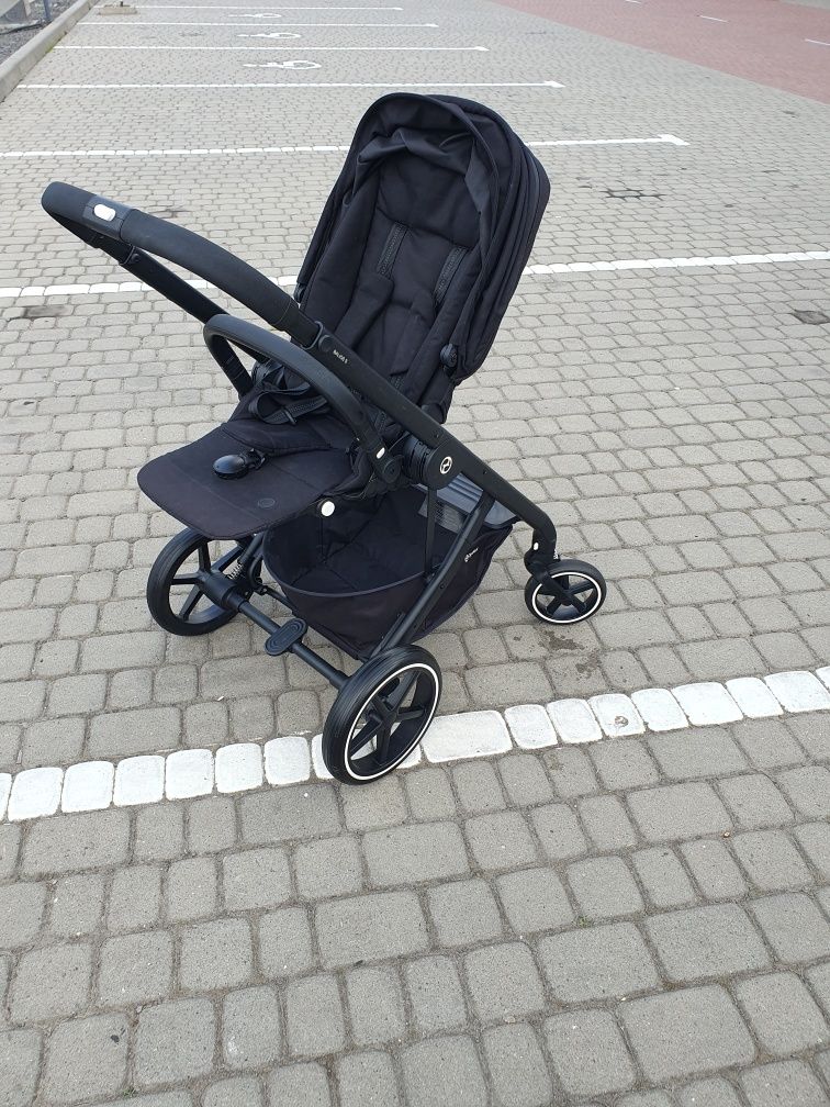 коляска 2 в 1 cybex balios s lux deep black