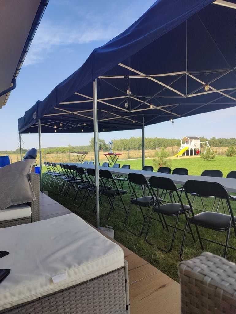 Wynajem namiotów, stołów, ławek, sprzętu eventowego.
