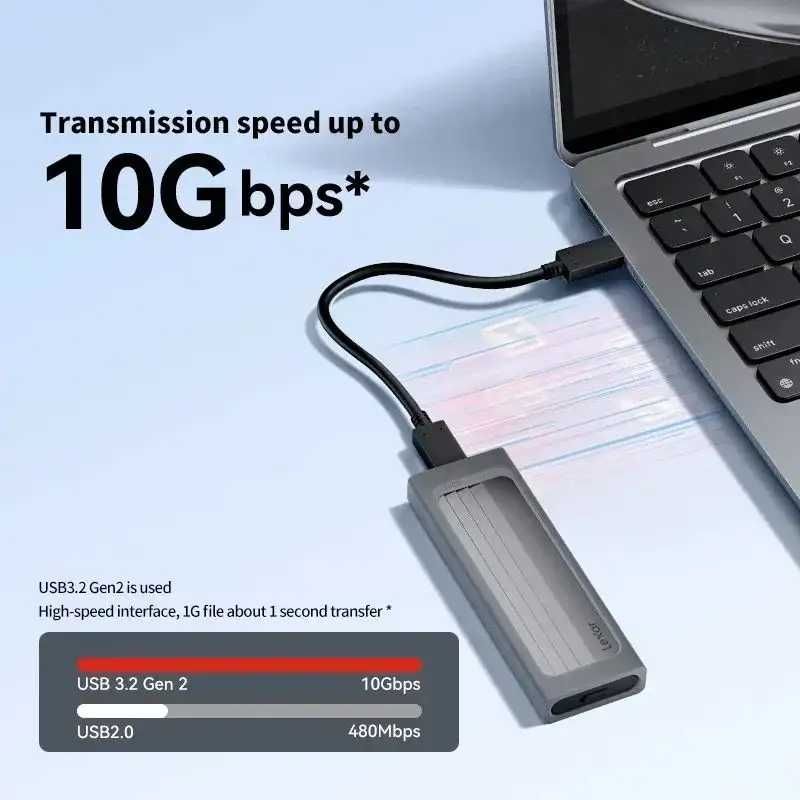 Lexar E300 NVMe 10Gbps M2 SSD карман Type-C противоударный корпус