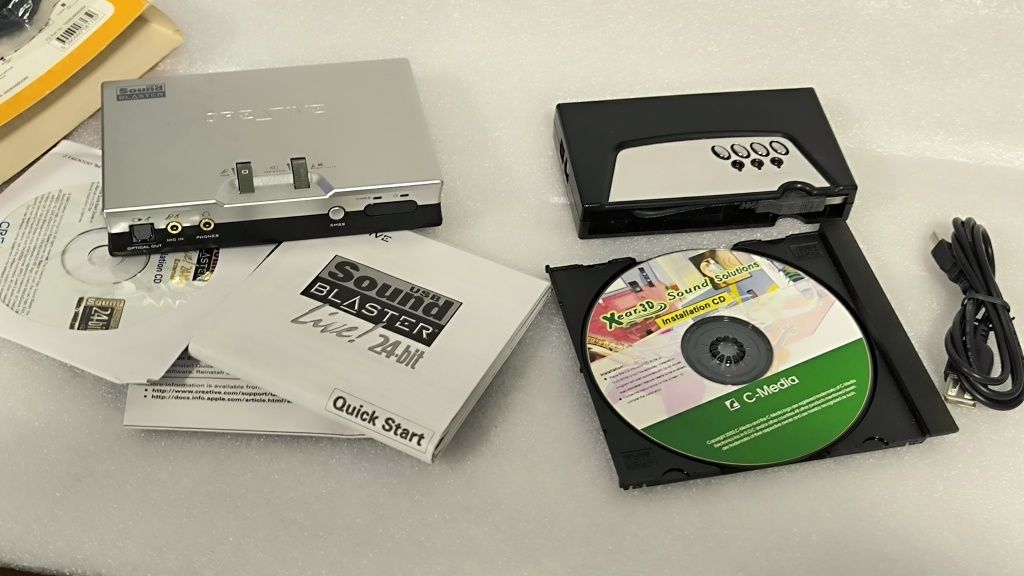 Dwie  Karty muzyczne USB : Creativ Soundblaster Live