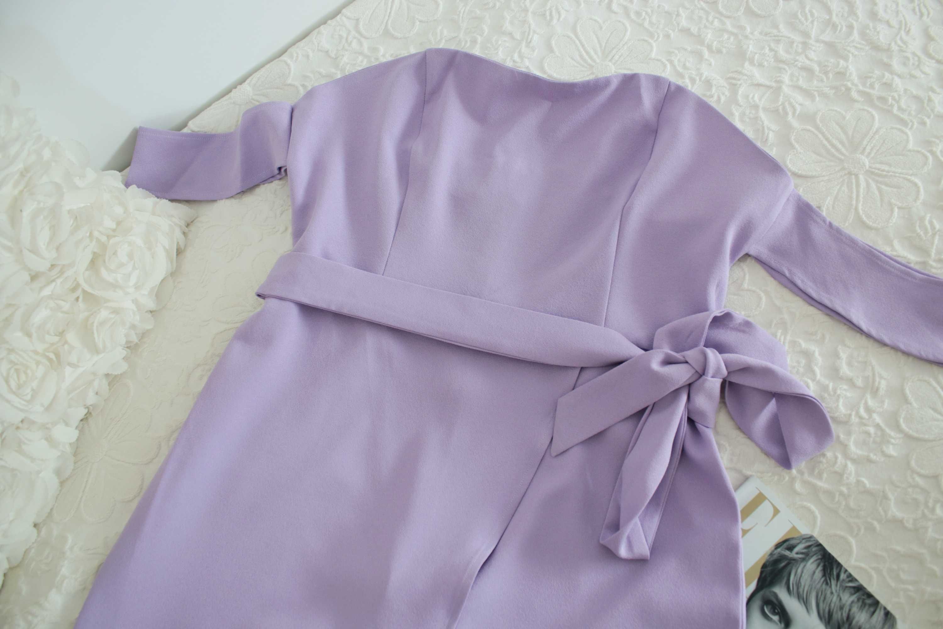 Pastelowa sukienka Unique21 bardot XL 42 na wesele lou butik hiszpanka