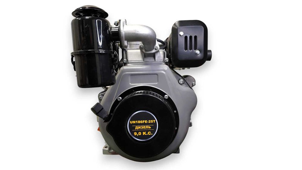 Двигун Universal 186FE (9 к.с.)дизель!електростарт!вал 25 мм шліцевий!
