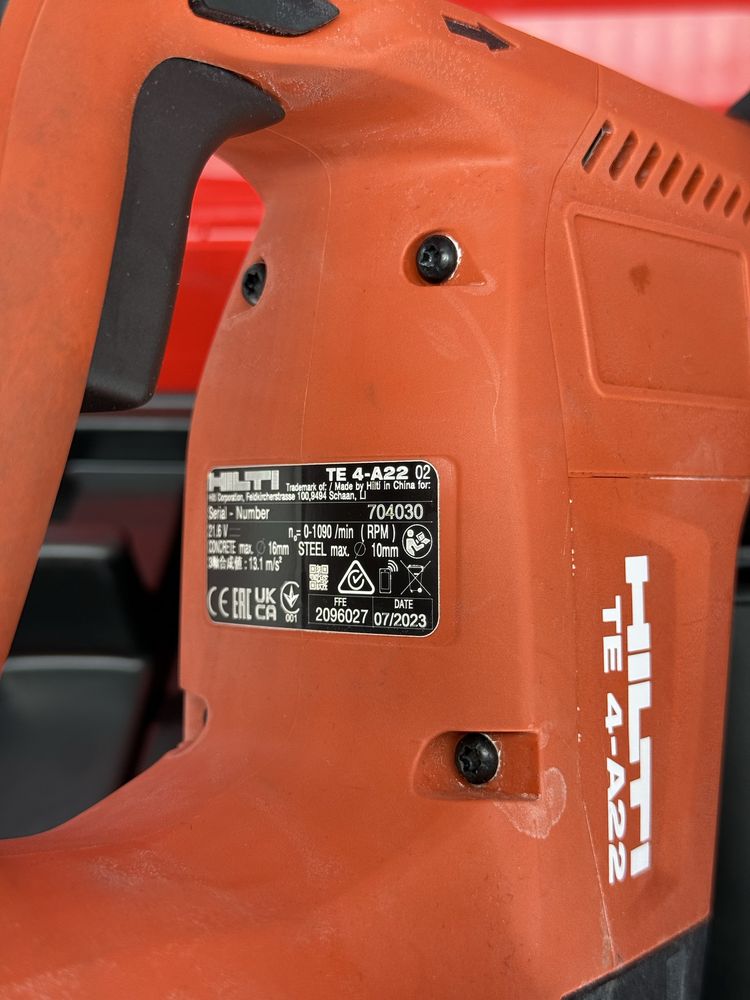Аккумуляторный перфоратор Hilti TE 4-A22