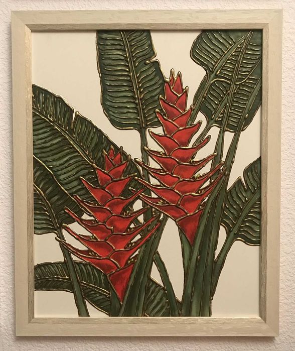 Живопис картина / Natale Air / #48 / Мixed media Art / 2023 / 40/50