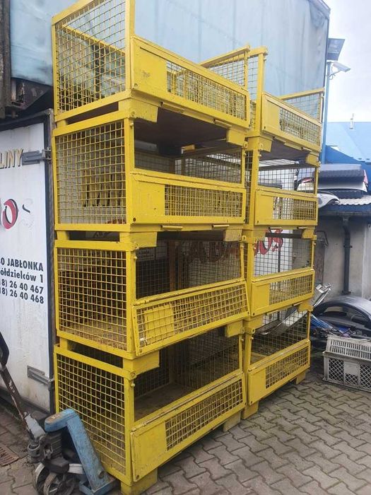 Pojemniki siatkowe metalowe