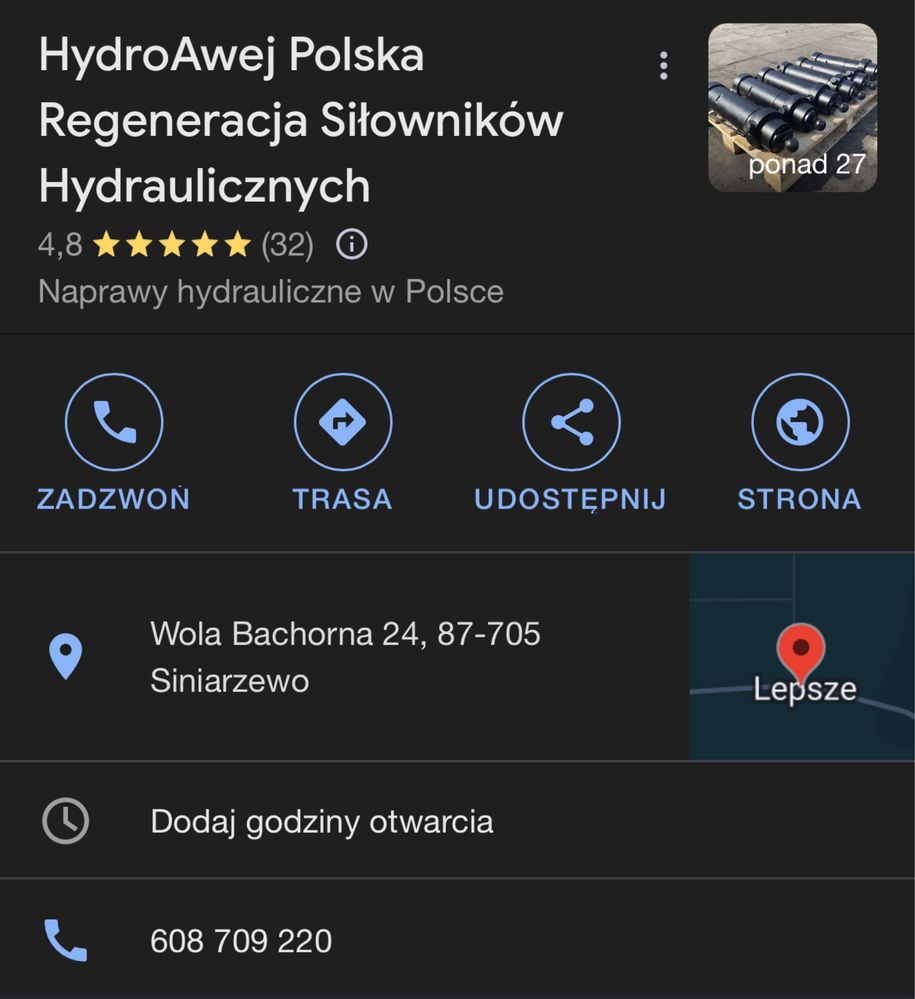 Siłownik wywrotu Tatra 815 (Po regeneracji) Wysyłka!