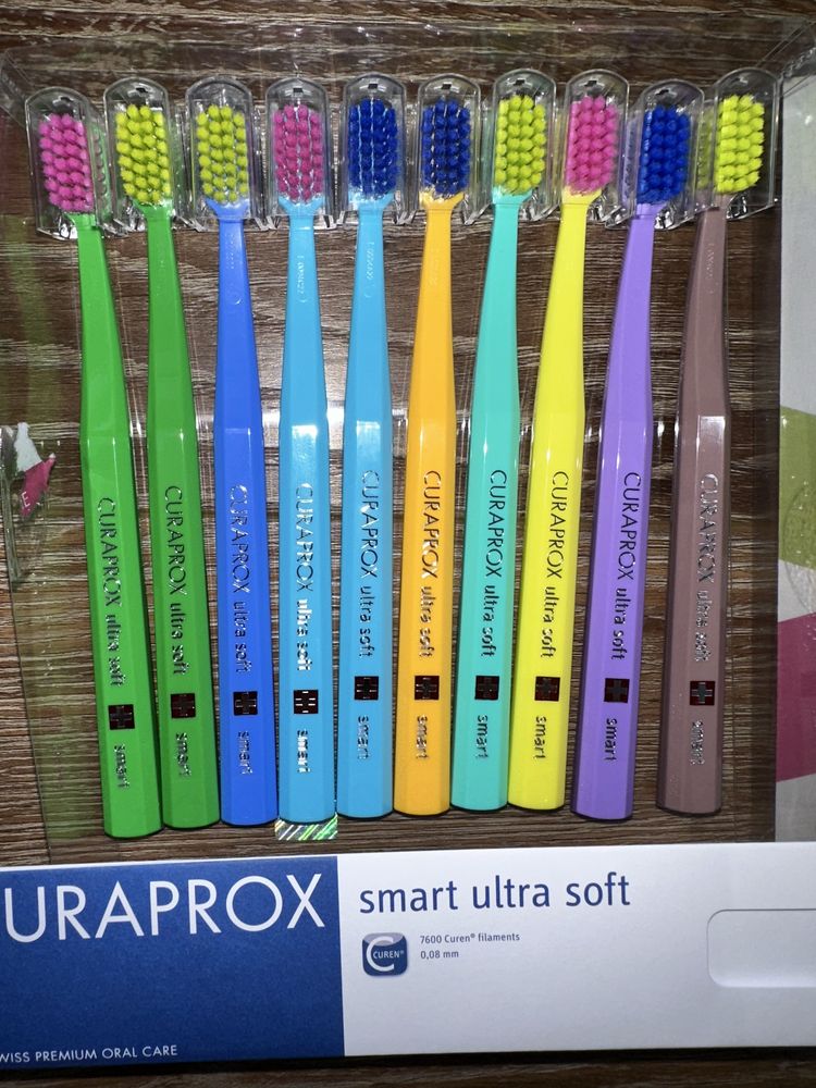 Дитячі зубні щітки 4-12 р, Curaprox kids, Curaprox smart, ultra soft