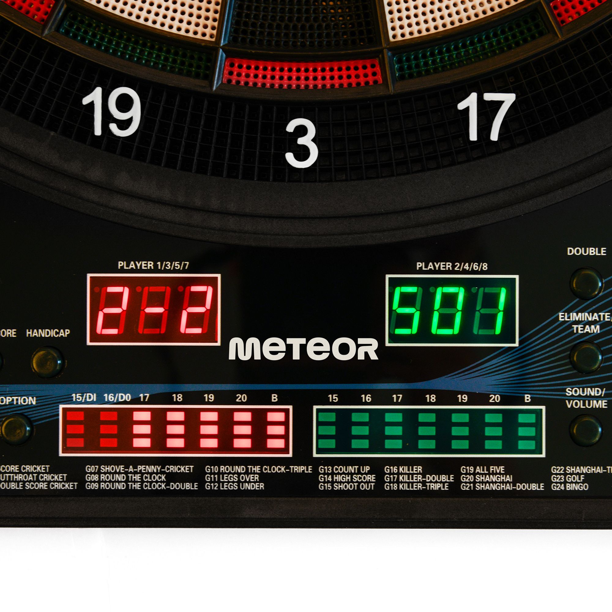 elektroniczna tarcza do darta meteor 4-led