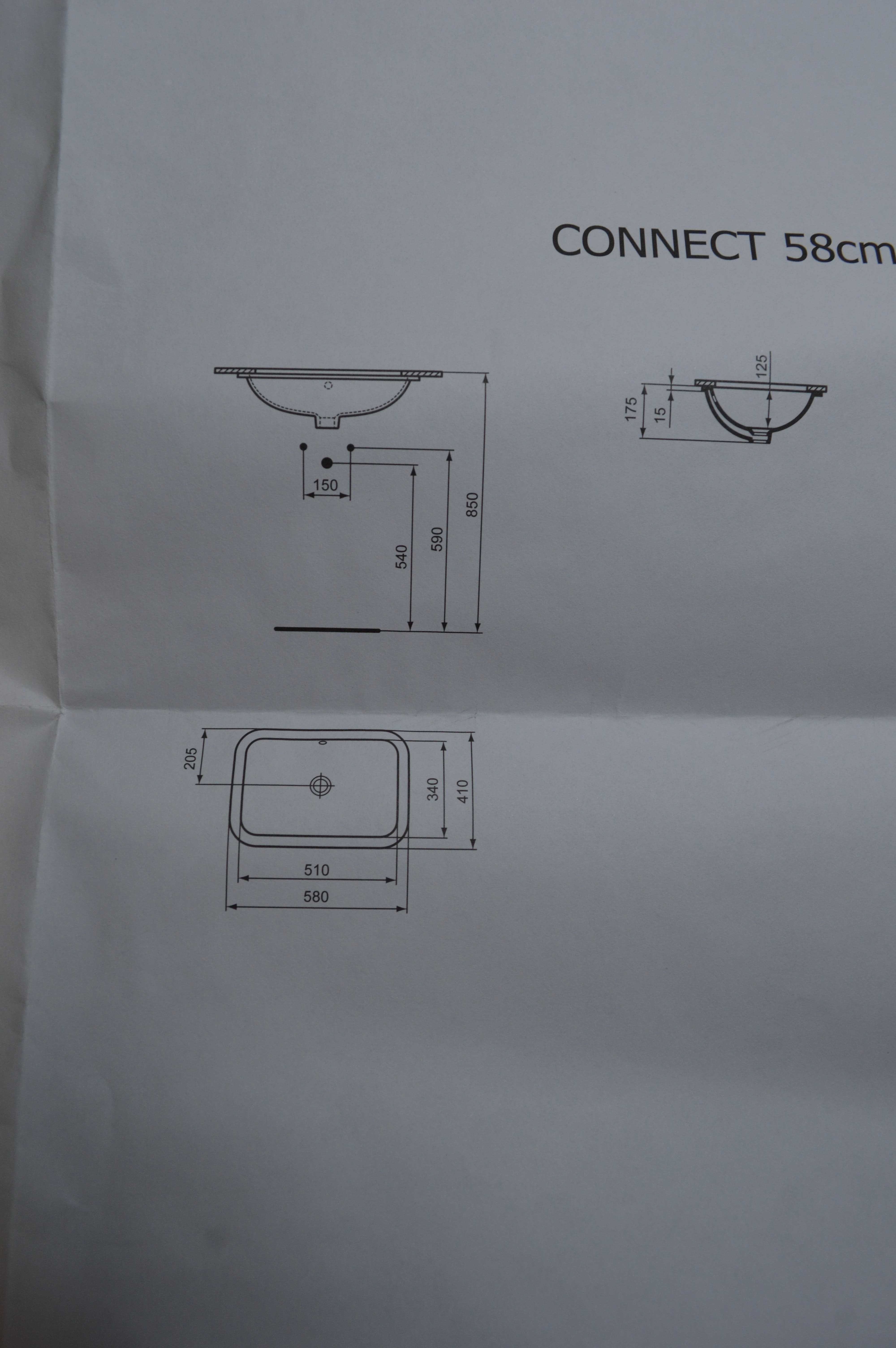 Умывальник под столешницу Ideal Standard Connect Rectangular НОВЫЙ