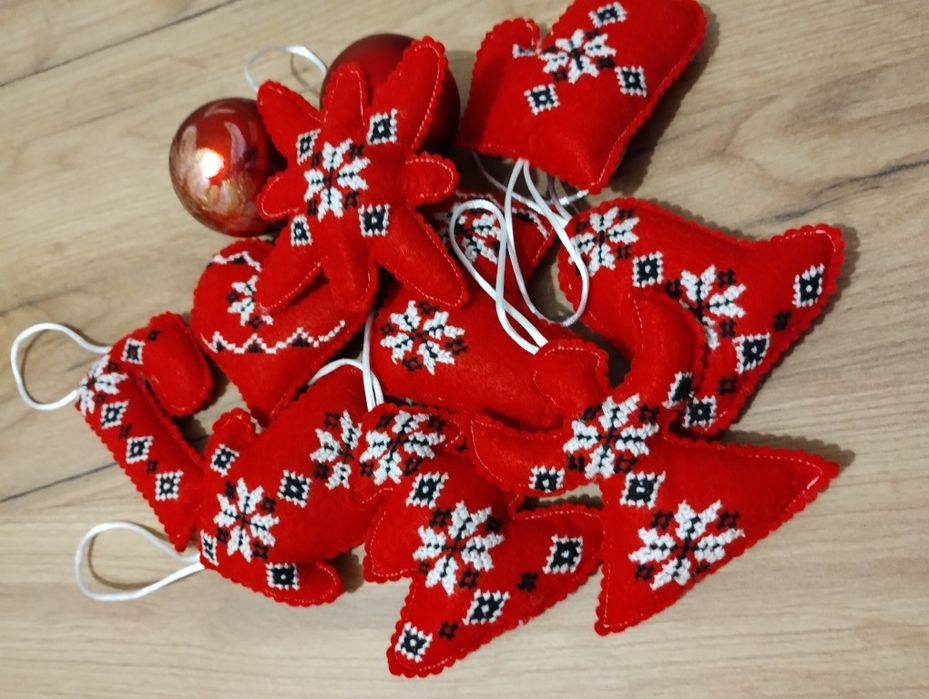 Іграшки обереги новорічні