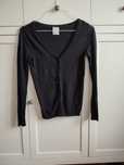 Sweter rozpinany Pull&Bear S czarny lekki 36