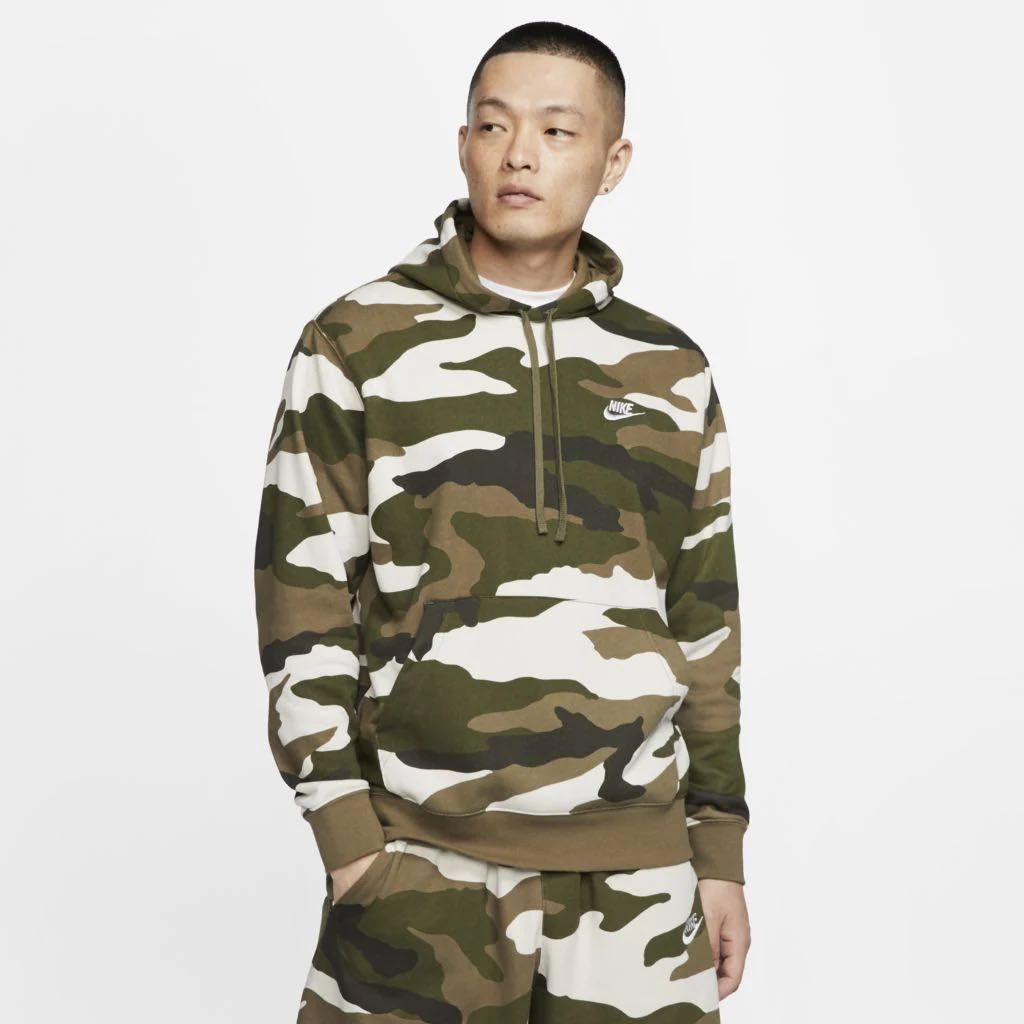 Худі Nike Club Hoodie Camo кофта розмір L CJ4543-222