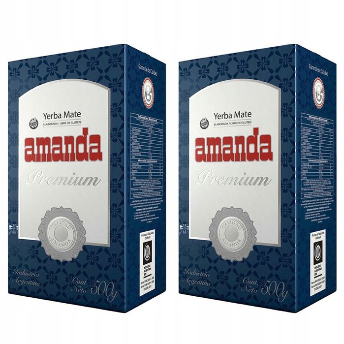 Yerba Mate Zestaw Amanda Premium 2x500g 1kg