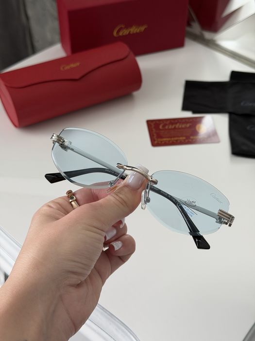 Солнцезащитные очки cartier антиблик полный комплект