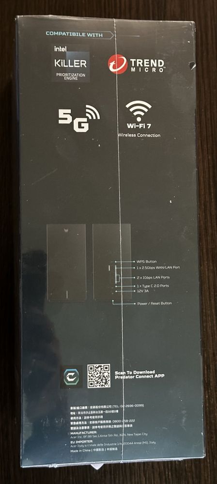Router Acer Predator Connect X7 5G CPE