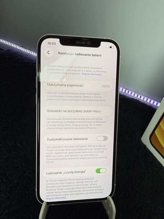 iPhone 12|Biały|100%|Super Stan|Pełen Zestaw