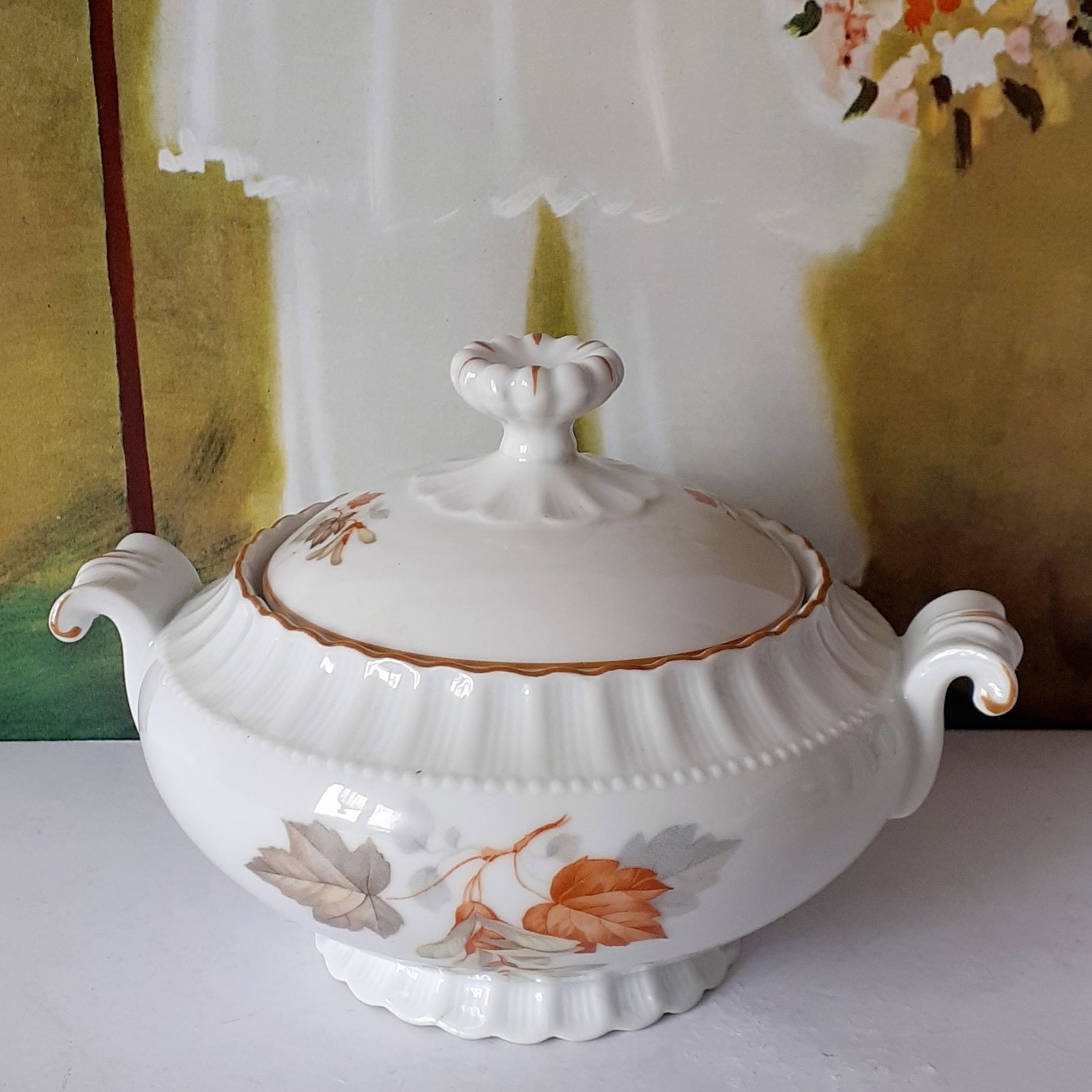 Piękna stara porcelana serwis do kawy kolekcja vintage