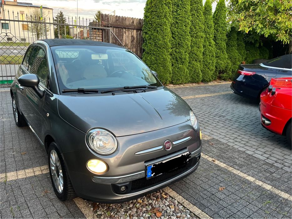 Fiat 500 JEDEN WŁ+KLIMATYZACJA+SKÓRY+Parktronik+El Dach+El Szyby+Alu+Aso