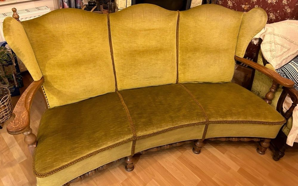 Zestaw Ludwik kanapa fotele ludwikowski